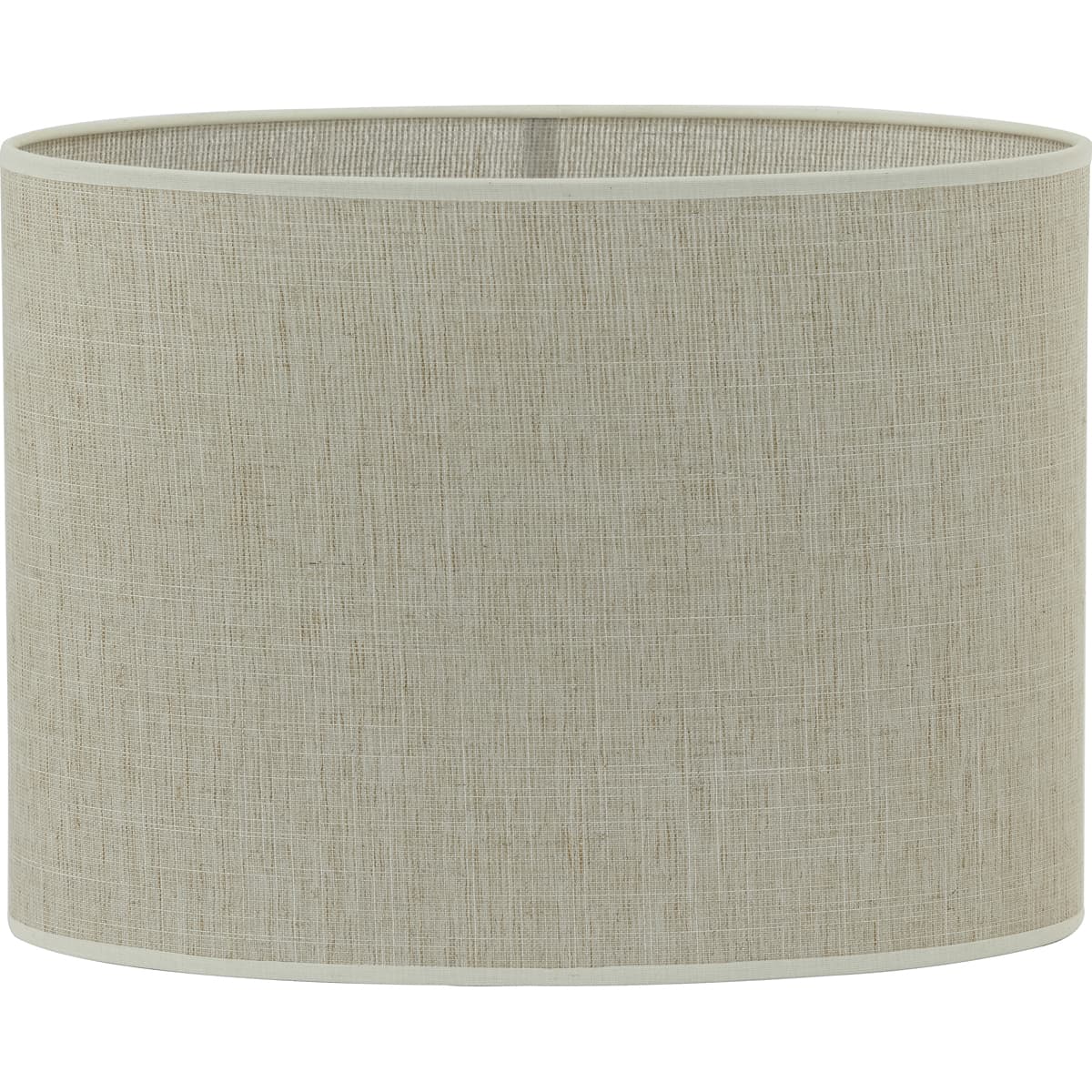 Kap ovaal recht smal 38-17,5-28 cm BRESKA parel wit - 1