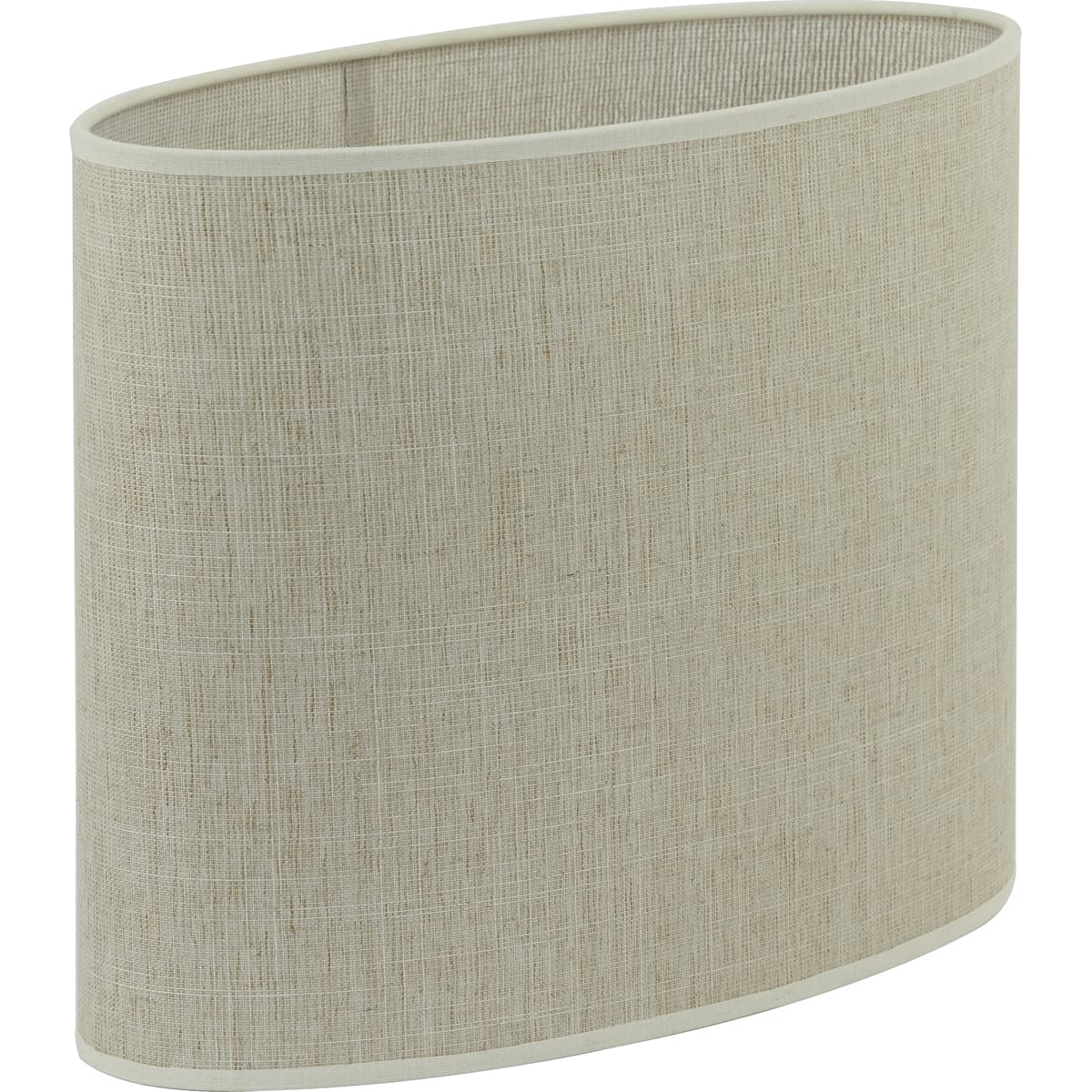 Kap ovaal recht smal 38-17,5-28 cm BRESKA parel wit - 2