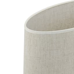 Kap ovaal recht smal 38-17,5-28 cm BRESKA parel wit - 4