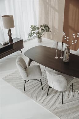 Eetkamertafel Auke Espresso Deens Ovaal 240 cm - 5