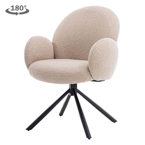 Eetkamerstoel Imke draaibaar Beige - 1