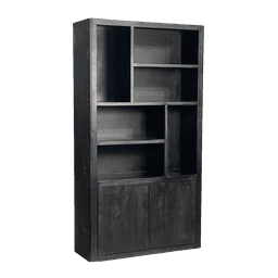 Boekenkast Tiffany Zwart 120 cm - 1