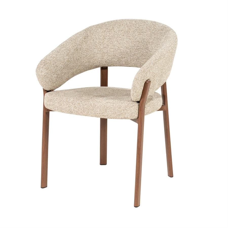 Eetkamerstoel Sedia met armleuning - Brown