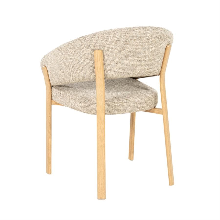 Eetkamerstoel Sedia met armleuning - Naturel - 4