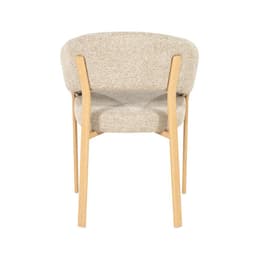 Eetkamerstoel Sedia met armleuning - Naturel - 3