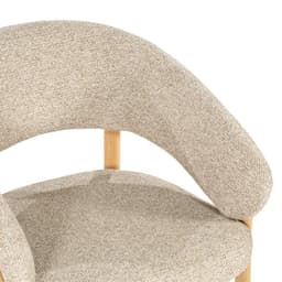 Eetkamerstoel Sedia met armleuning - Naturel - 5