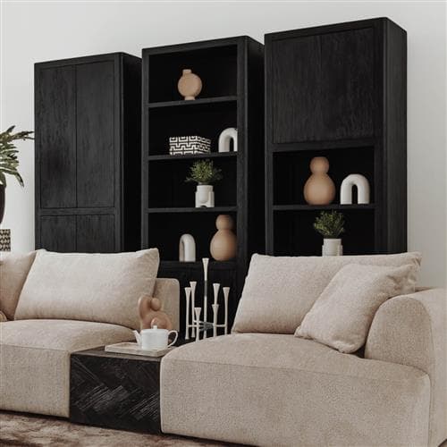 Opbergkast Tiffany Zwart 80 cm - 2