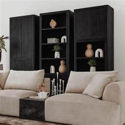 Opbergkast Tiffany Zwart 80 cm - 2