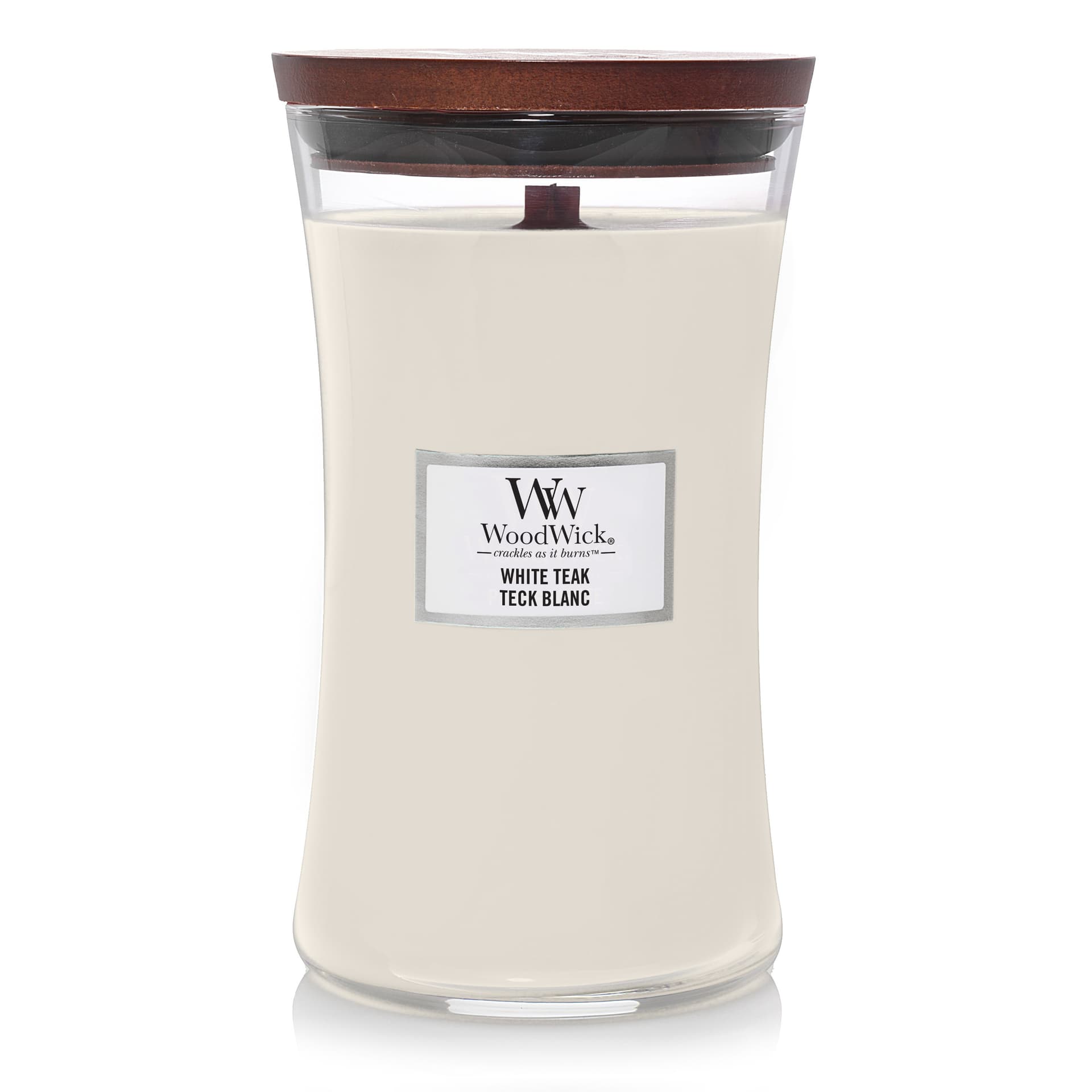 WW White Teak Large Candle                                  