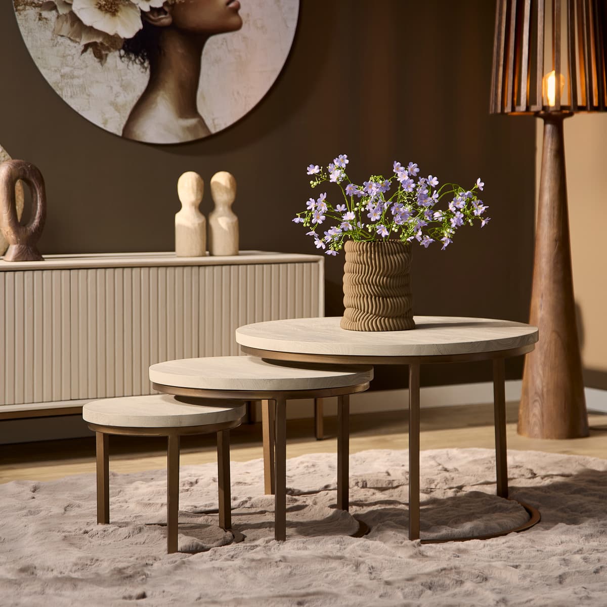 Salontafelset Madison Sand - 1