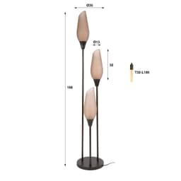 Vloerlamp Coco 3L  - 5