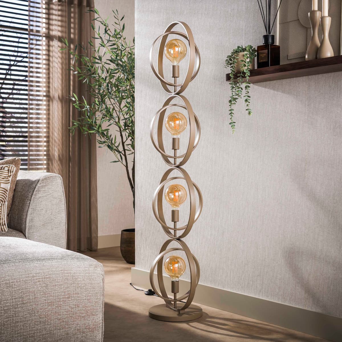 Vloerlamp Turner 4L Beige - 2