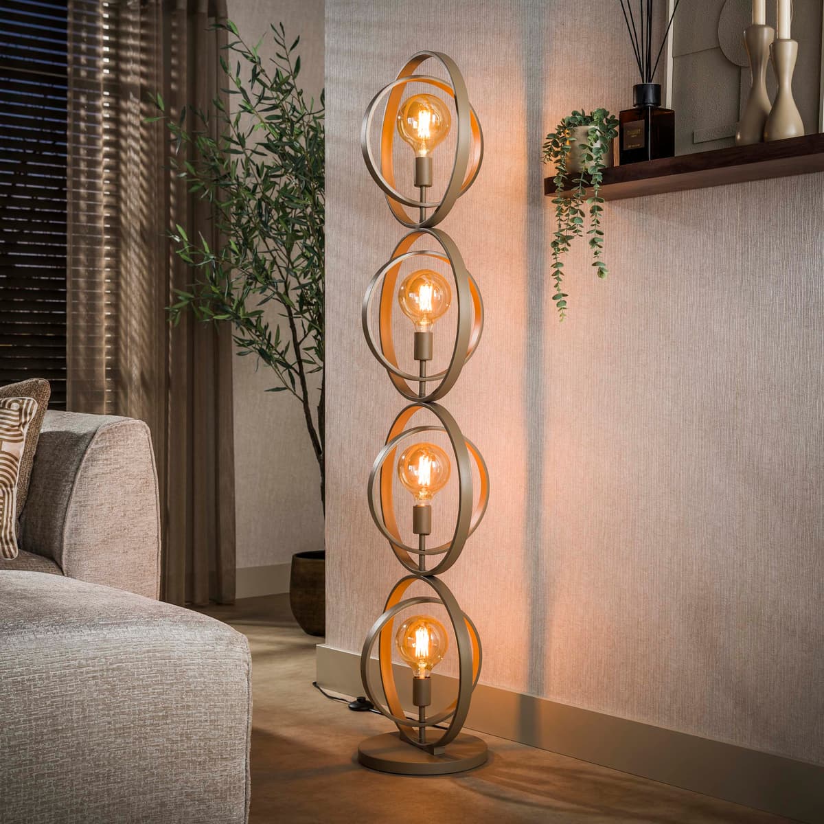 Vloerlamp Turner 4L Beige - 1