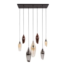 Hanglamp Coco 4 + 3 Lichts Zwart - 3