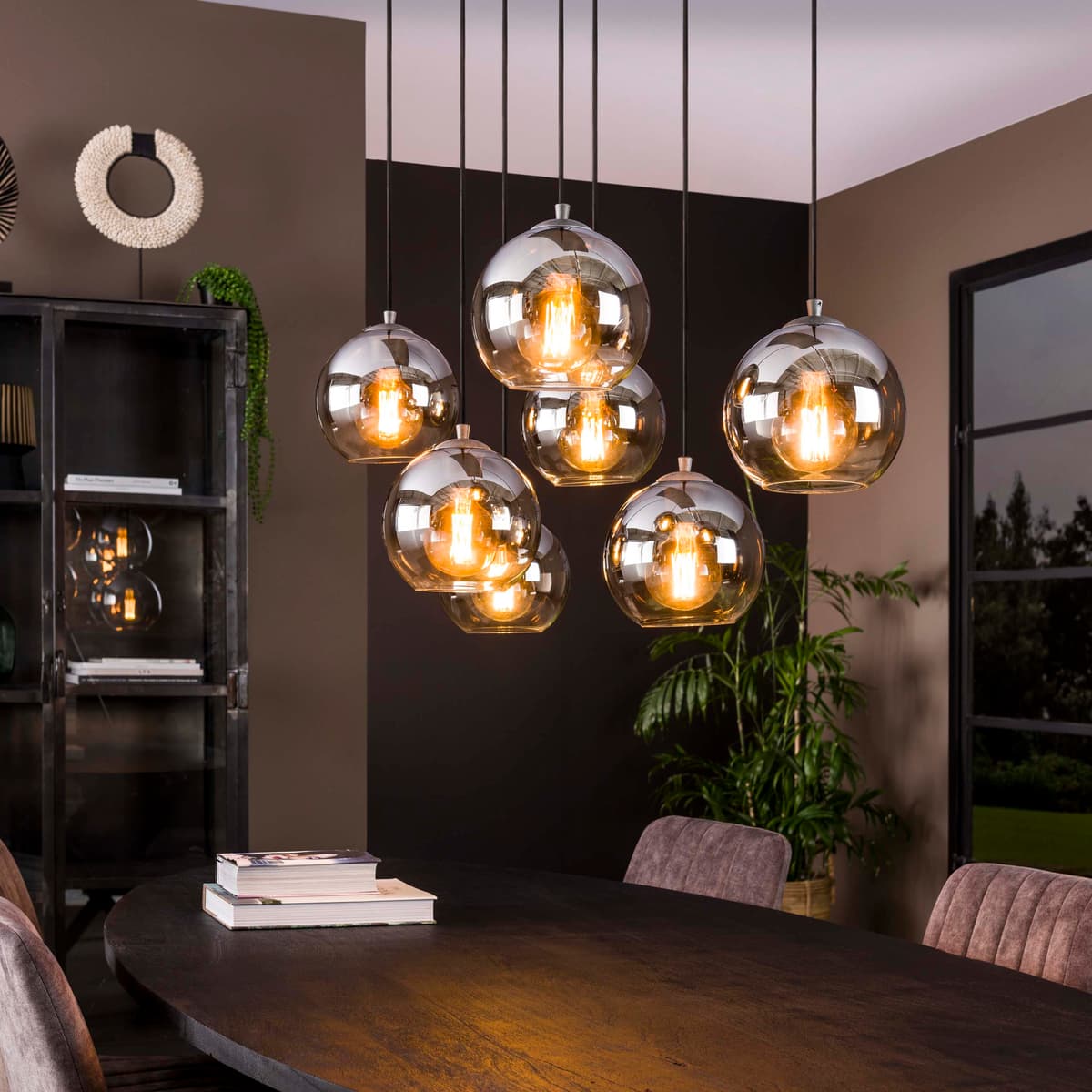 Hanglamp Bubbel 4 + 3 Lichts - 1