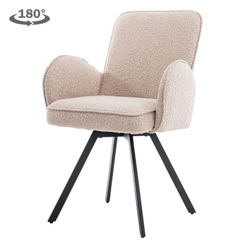 Eetkamerstoel Livio Draaibaar Beige