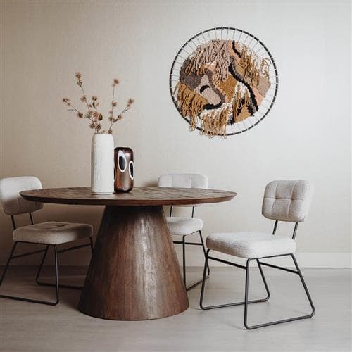 Eetkamertafel Premo Bruin Rond 130cm  - 2