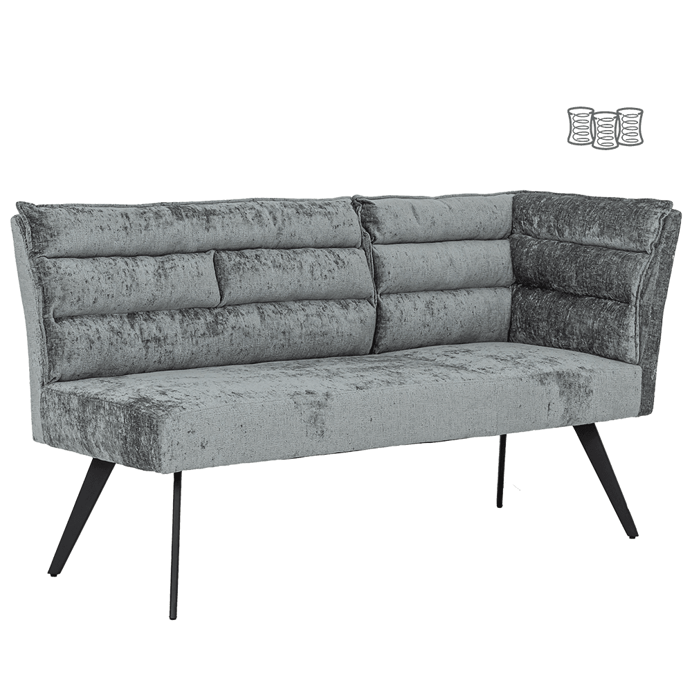 Eetkamerhoekbank Rosora Links Grey