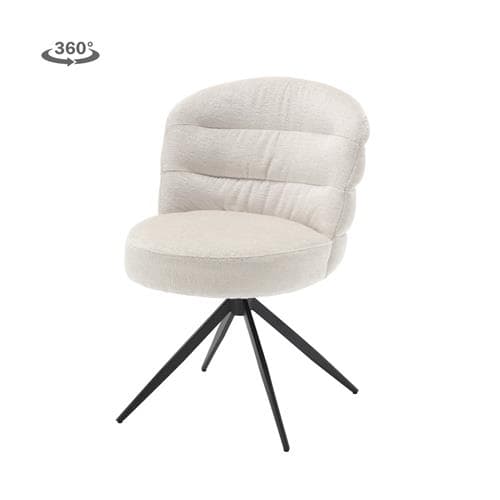 Eetkamerstoel Caroline Draaibaar Almond White - 1