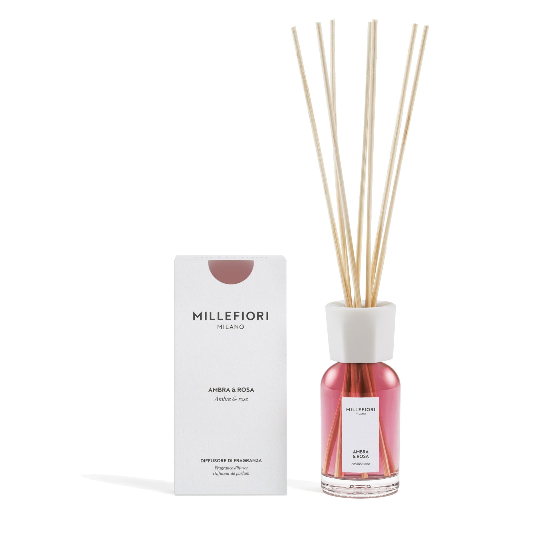 MM New Milano Reed Diffuser 100 ml Ambra & Rosa