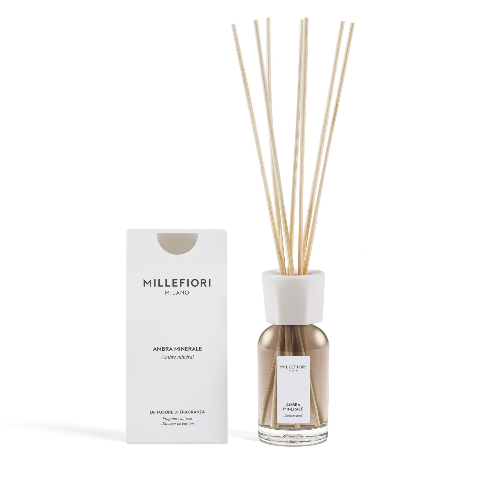 MM New Milano Reed Diffuser 100 ml Ambra Minerale