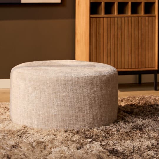 Ronde Hocker Maaike Naturel 60 cm