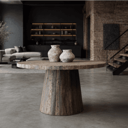 Eettafel Rond Kolom 140 cm - 1