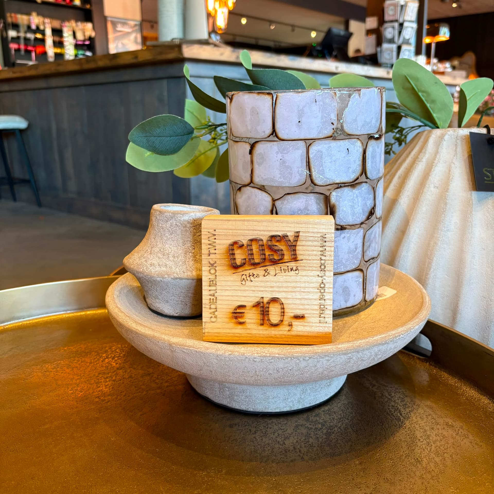 Cadeaublokje Cosy 10 Euro