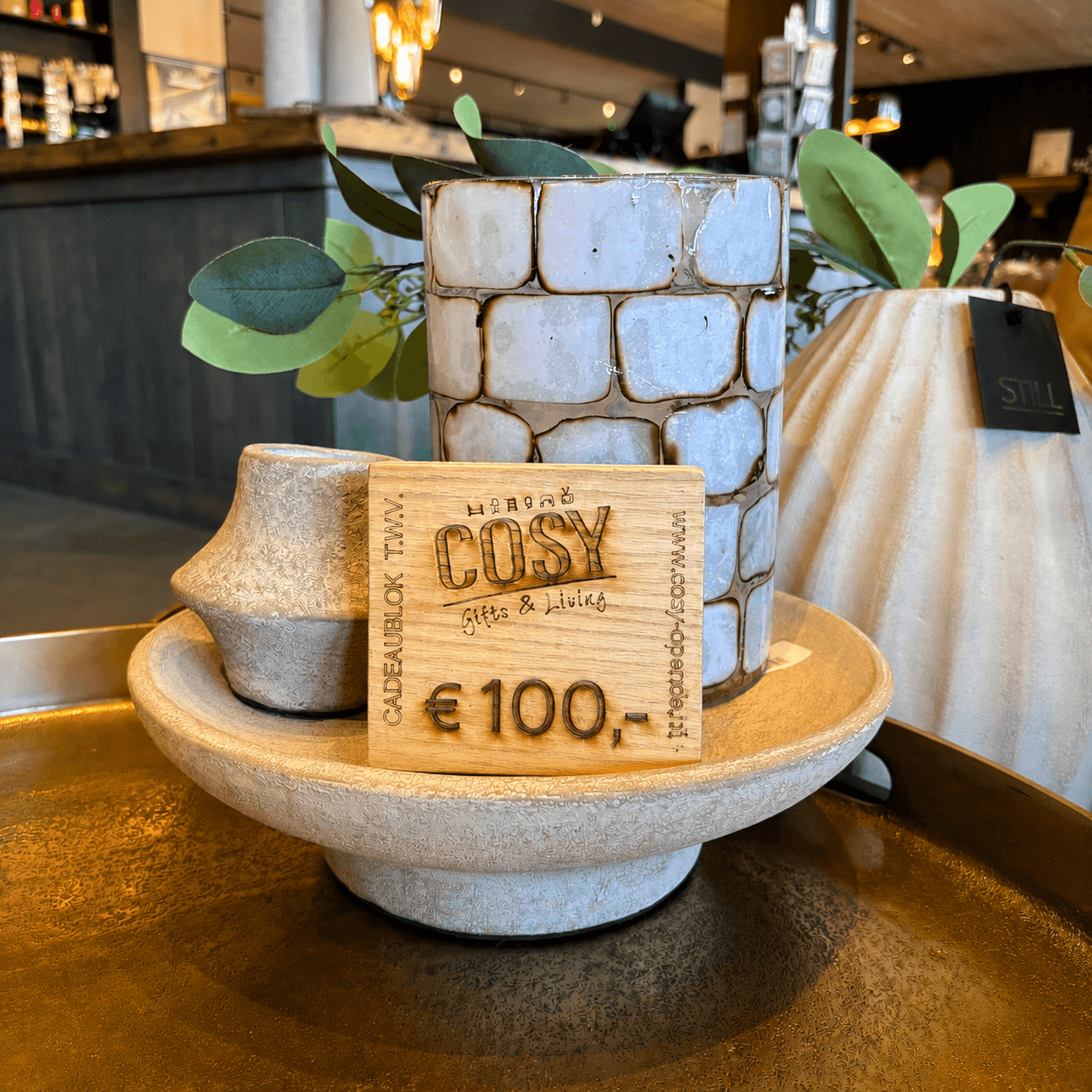Cadeaublokje Cosy 100 Euro