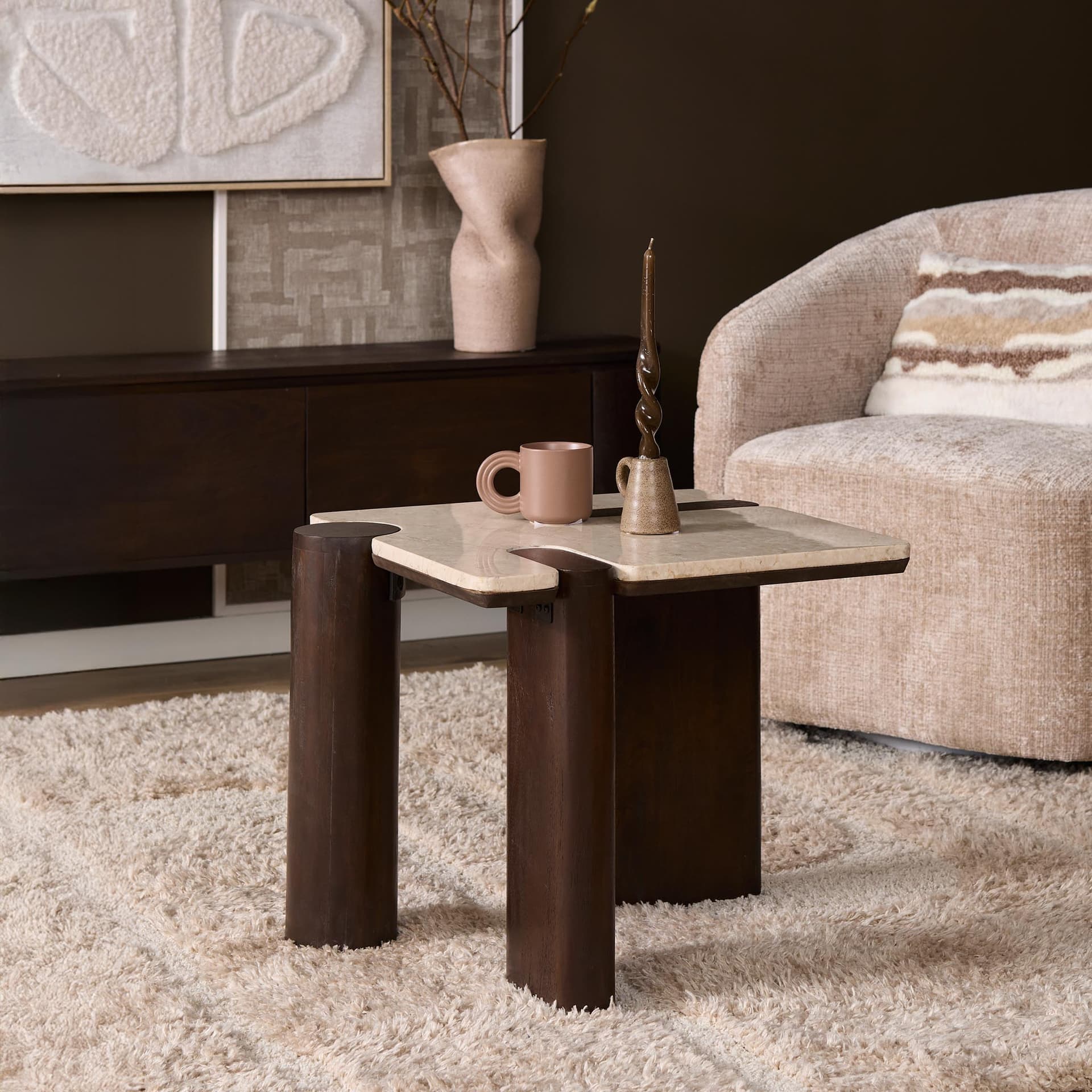 Salontafel Maeve Bruin (57 cm)