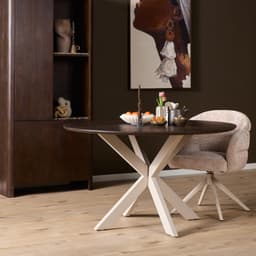 Eiken Eettafel Ferris Rond 150 cm - 3