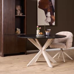 Eiken Eettafel Ferris Rond 150 cm - 2