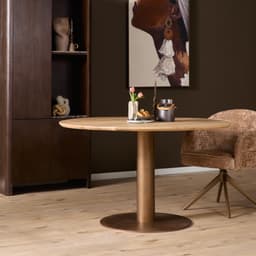 Eiken Eettafel Ferris Rond 150 cm - 10