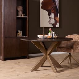Eiken Eettafel Ferris Rond 150 cm - 16