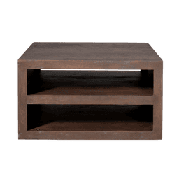 Vierkante salontafel Brussel Bruin Mangohout 80 cm - 2