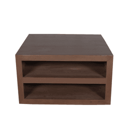 Vierkante salontafel Brussel Walnoot Mangohout 80 cm - 2