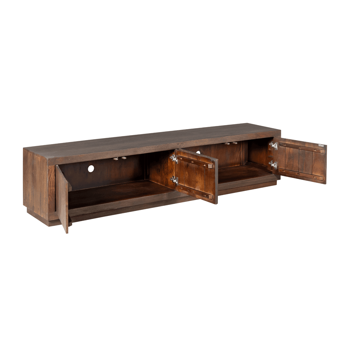 Tv meubel Brussel Bruin Mangohout 200 cm - 2