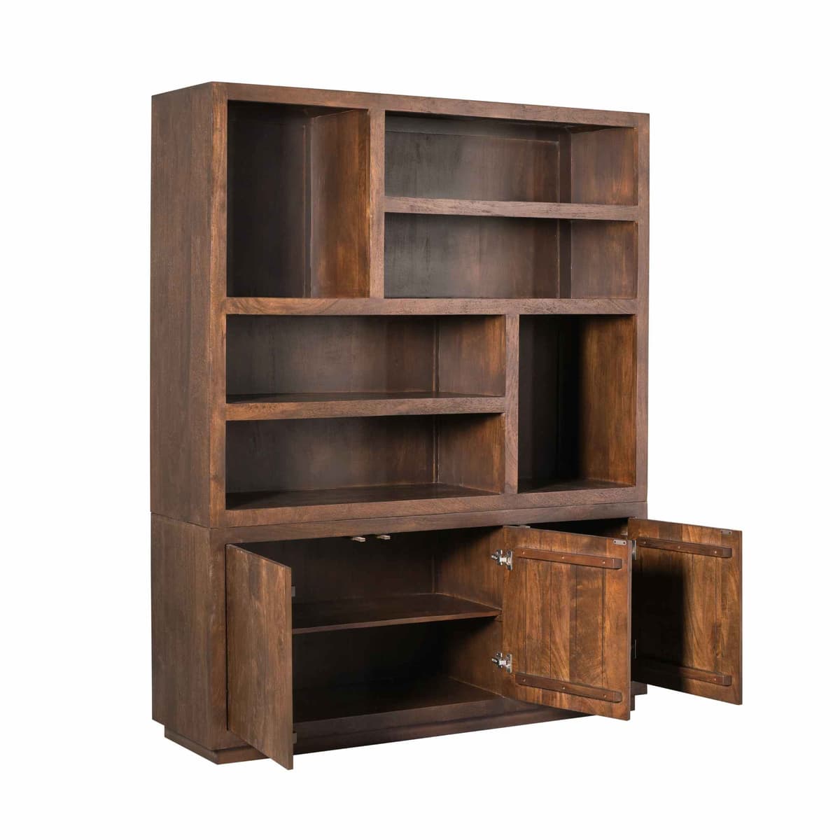 Vakkenkast Brussel XL Bruin Mangohout 160 cm - 2