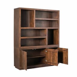 Vakkenkast Brussel XL Bruin Mangohout 160 cm - 2