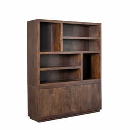 Vakkenkast Brussel XL Bruin Mangohout 160 cm - 3