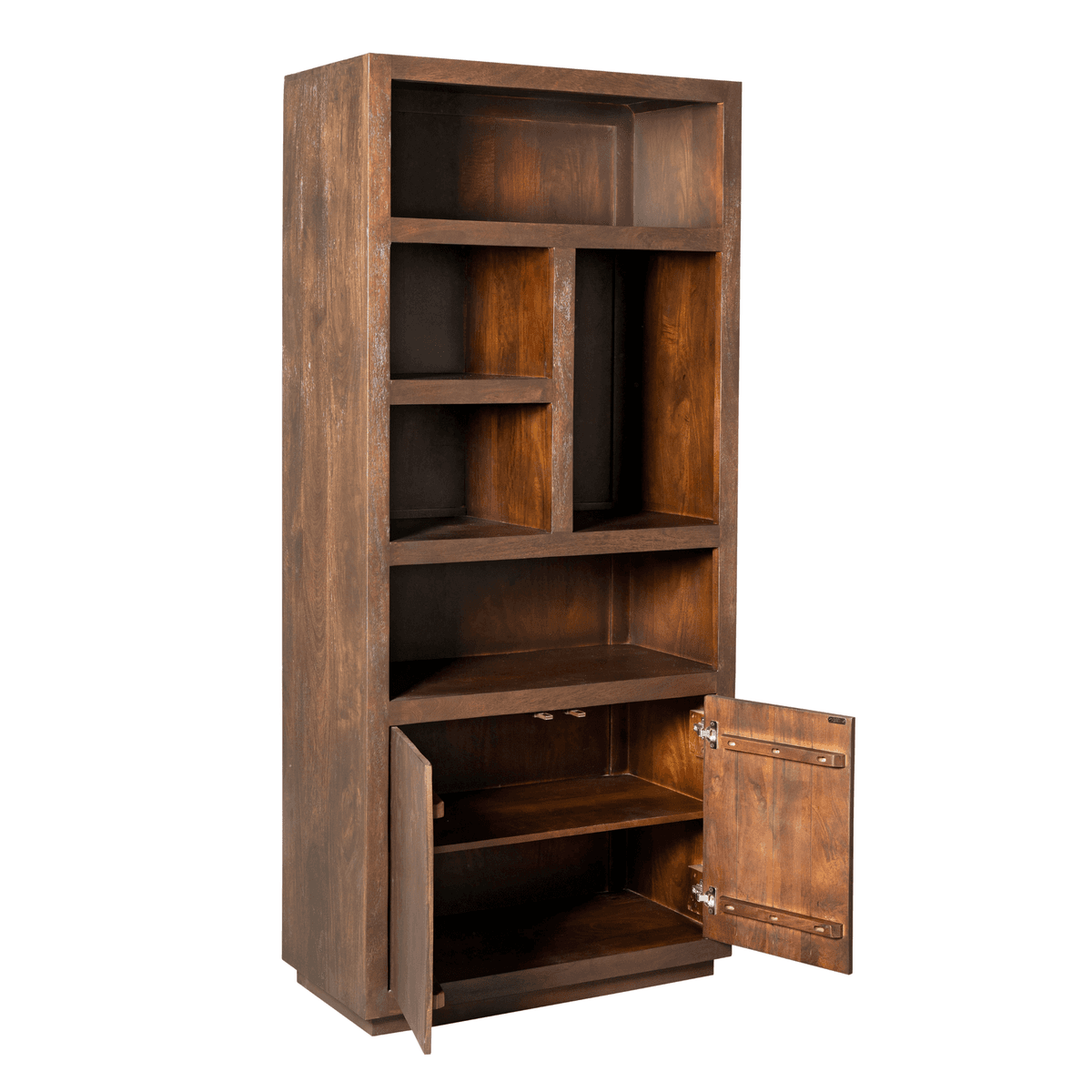 Vakkenkast Brussel Bruin Mangohout 90 cm - 2