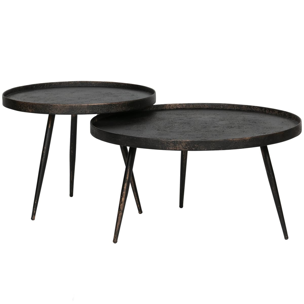 Bounds Bijzettafel L Hout/metaal Antique Goud 44xØ58 - 3