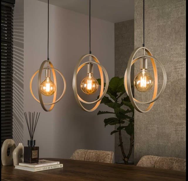 Hanglamp Turner 3L Beige - 1