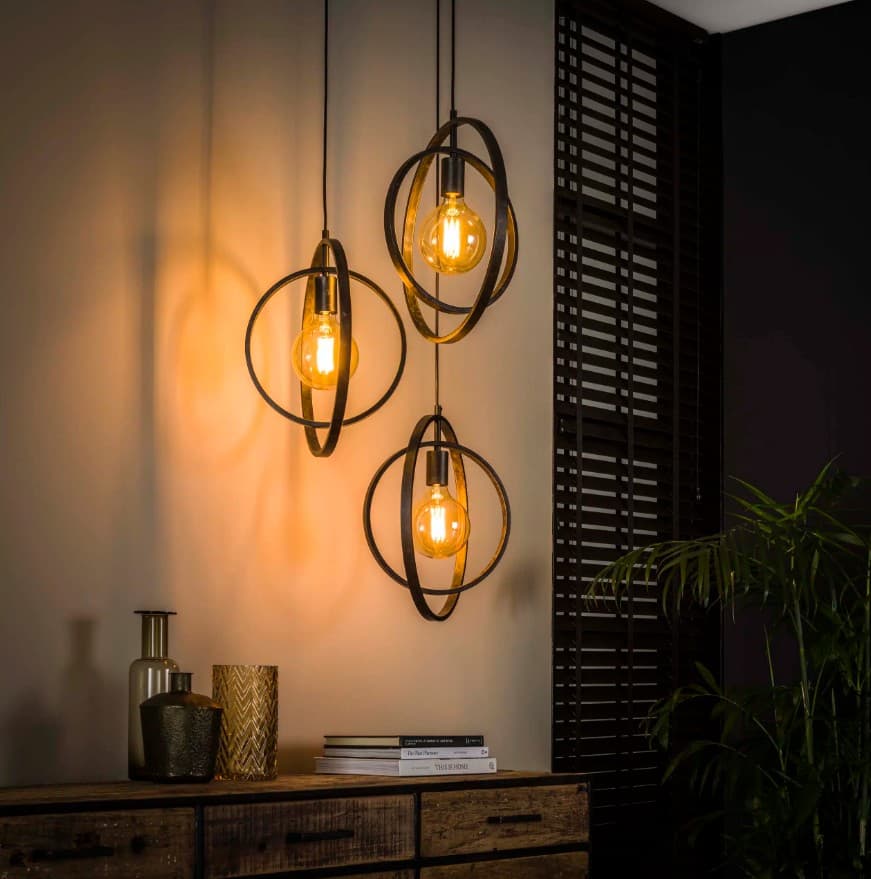 Hanglamp Turner Rond 3L Metaal - 2