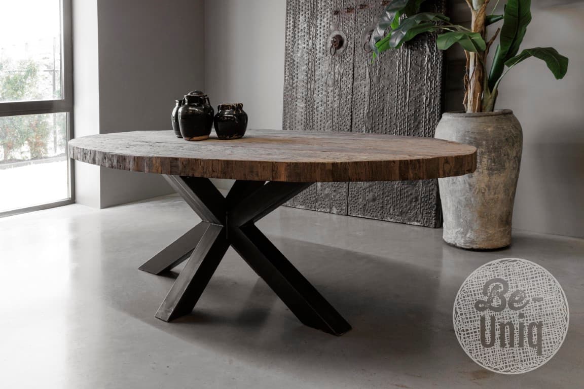 Ovale eettafel New York 240 cm (Incl. Poot) - 1
