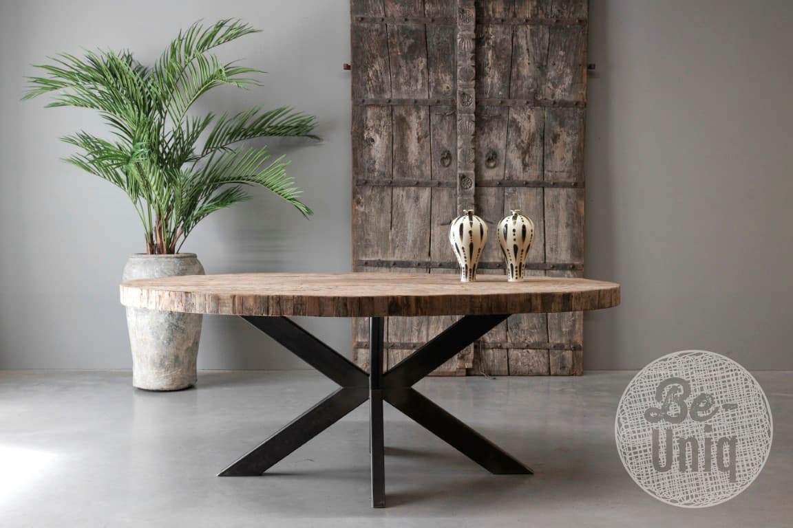 Ovale eettafel New York 200 cm (Incl. Poot) - 1