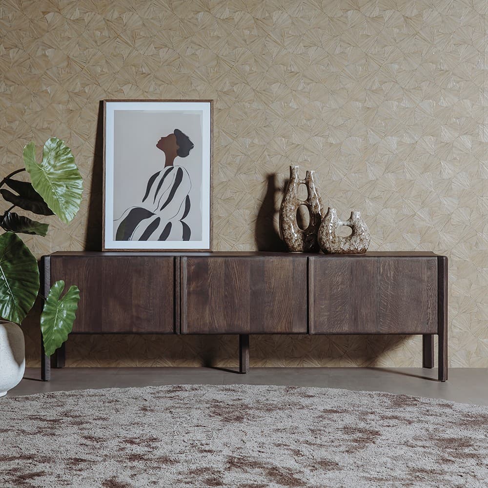 Tv-Meubel Amalia Basalt 180 cm - 3 drs - 4