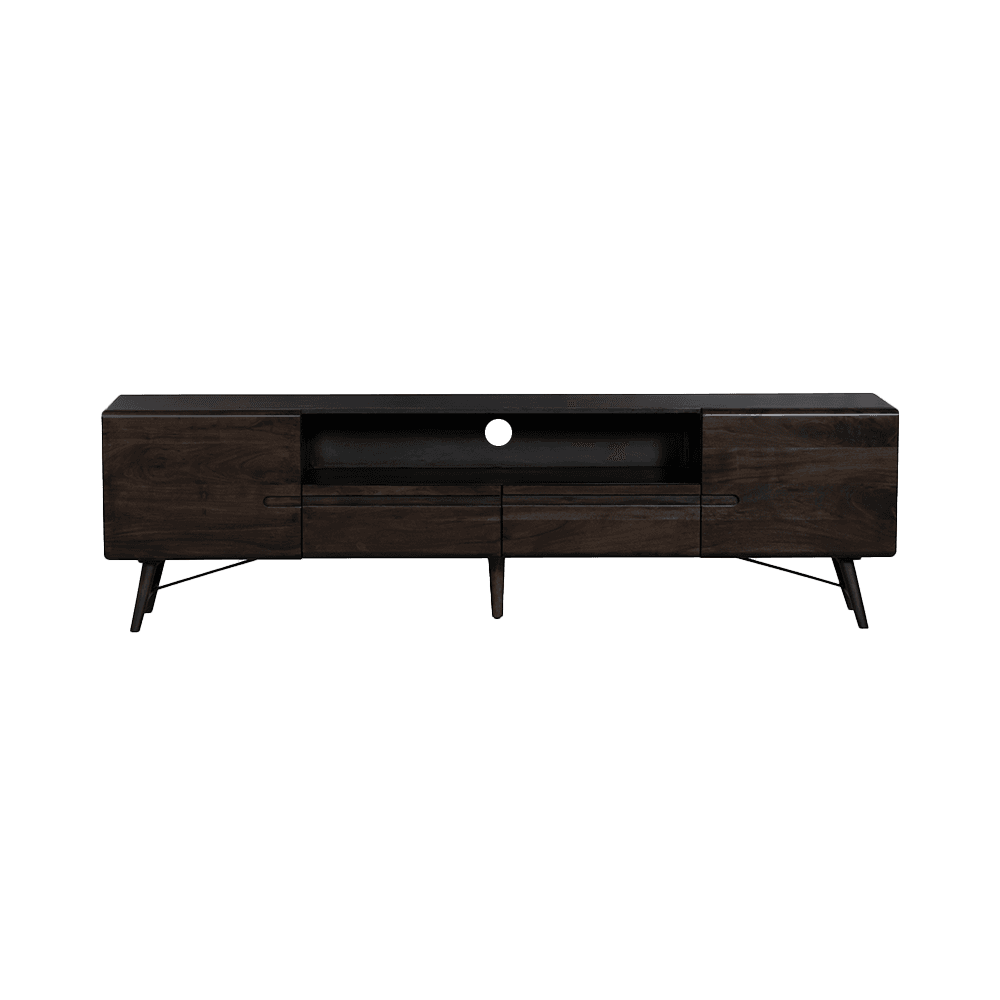 Tv-Meubel Auke Espresso 210 cm - 2 drs - 2 drws - 1