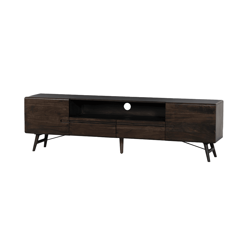 Tv-Meubel Auke Espresso 210 cm - 2 drs - 2 drws - 2