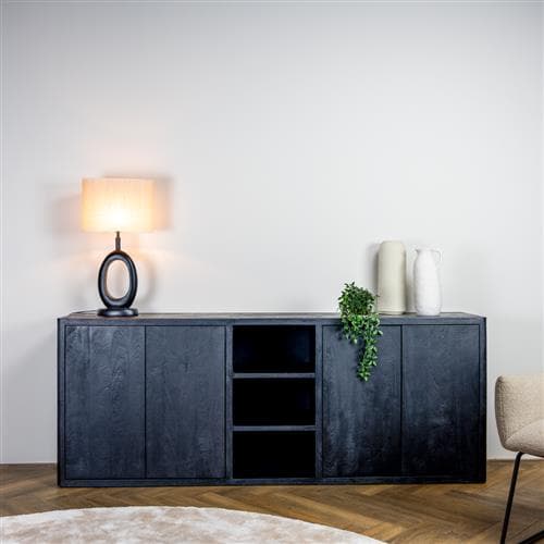Dressoir Tiffany Zwart 220 cm - 2